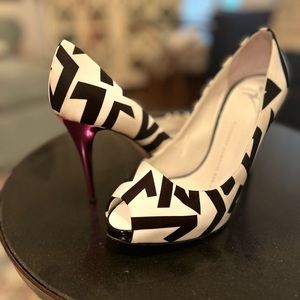 Black and White Heel